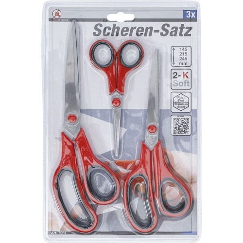 BGS Scheren-Satz | rostfrei | 3-tlg.