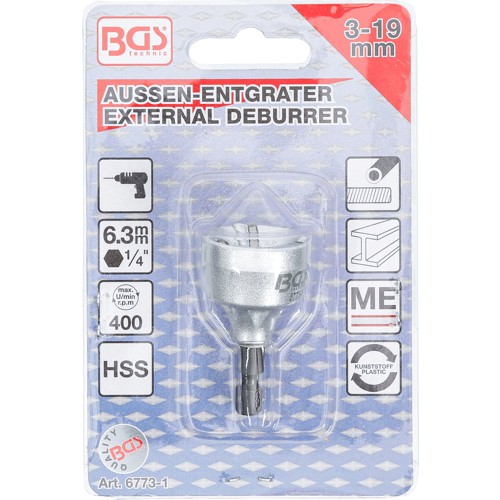 BGS Aussen-Entgrater | für Ø 3 - 19 mm