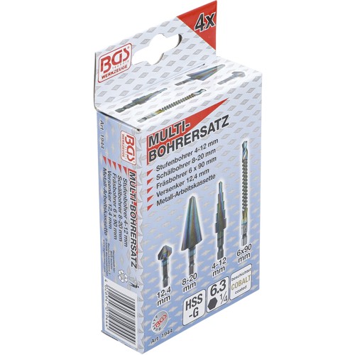 BGS HSS-G-Multi-Bohrer-Satz | 4-tlg.