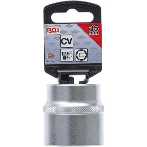BGS Steckschlüssel-Einsatz Sechskant | Antrieb Innenvierkant 12,5 mm (1/2"") | SW 35 mm