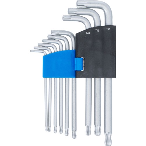 BGS Winkelschlüssel-Satz | T-Profil (für Torx) mit Kugelkopf | T10 - T50 | 9-tlg.