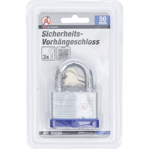 BGS Sicherheits-Vorhängeschloss | 50 mm