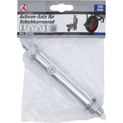 BGS Achsen-Satz für Schubkarrenrad | Ø 20 mm