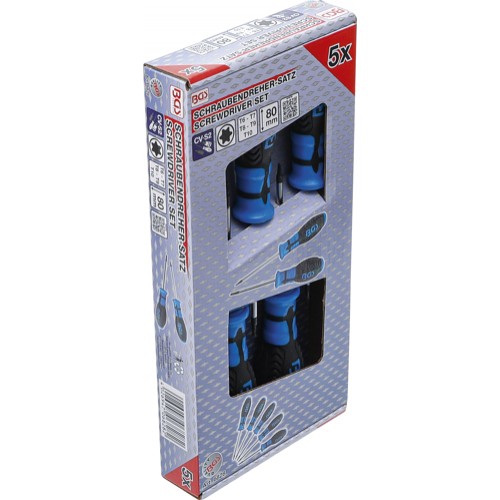 BGS Schraubendreher-Satz | T-Profil (für Torx) | T6 - T10 | 5-tlg.