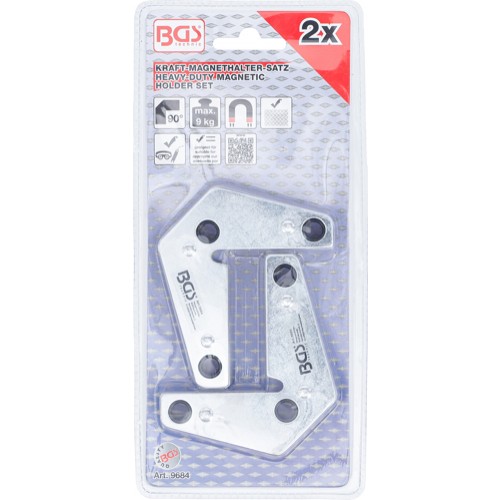 BGS Kraft-Magnethalter-Satz | L-Form | 2-tlg.