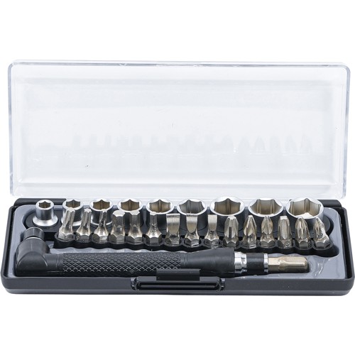 BGS Bit- und Steckschlüssel-/Winkelschrauber-Satz | Antrieb 6,3 mm (1/4"") | 26-tlg.