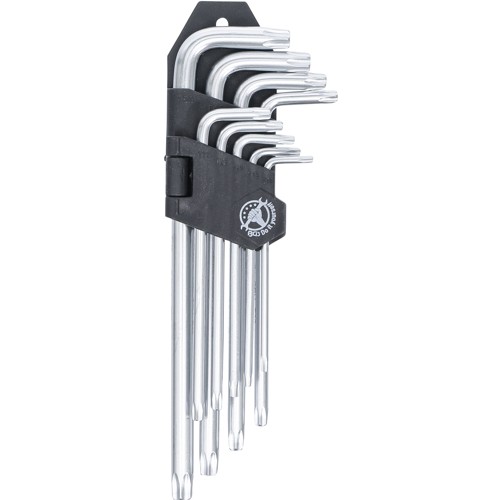 BGS Winkelschlüssel-Satz | lang | T-Profil (für Torx) T10 - T50 | 9-tlg.