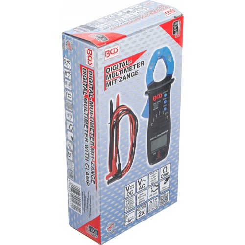 BGS Digital-Multimeter mit Zange für Gleich- und Wechselstrom