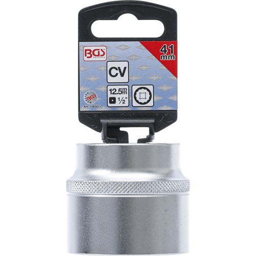 BGS Steckschlüssel-Einsatz Zwölfkant | Antrieb Innenvierkant 12,5 mm (1/2"") | SW 41 mm