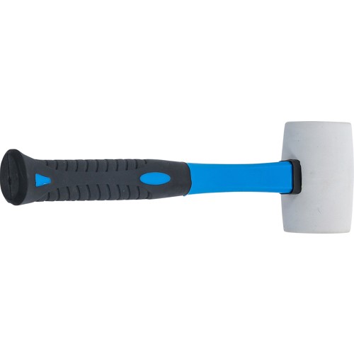 BGS Gummihammer | Fiberglasstiel | weißer Kopf | Ø 48 mm | 250 g