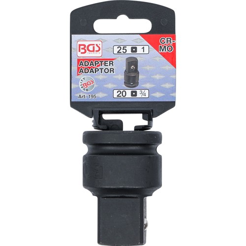 BGS Kraft-Steckschlüssel-Adapter | Innenvierkant 20 mm (3/4"") - Außenvierkant 25 mm (1"")