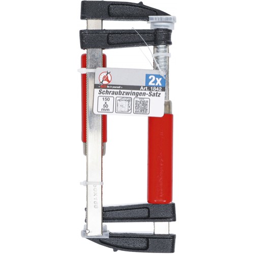 BGS Schraubzwingen-Satz | 150 x 50 mm | 2-tlg.