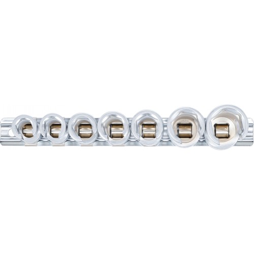 BGS Spezial-Steckschlüssel-Einsatz-Satz, geschlitzt | Antrieb Innenvierkant 10 mm (3/8"") | SW 10 - 19 mm | 7-tlg.