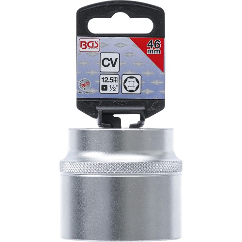 BGS Steckschlüssel-Einsatz Sechskant | Antrieb Innenvierkant 12,5 mm (1/2"") | SW 46 mm