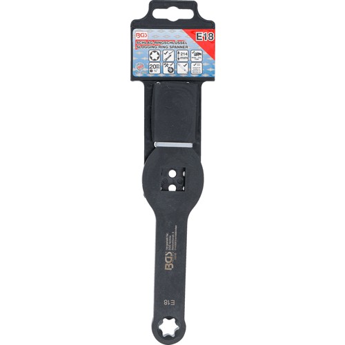 BGS Schlag-Ringschlüssel | E-Profil (für Torx) | mit 2 Schlagflächen | SW E18