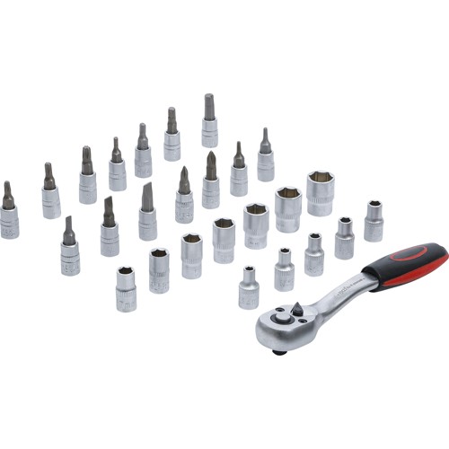 BGS Steckschlüssel-Satz | Antrieb 6,3 mm (1/4"") | SW 4 - 13 mm | 27-tlg.