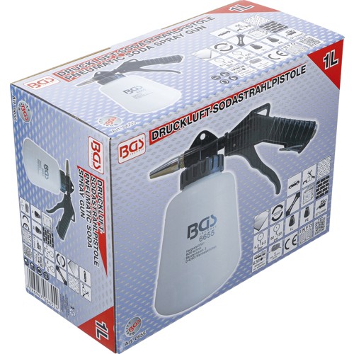 BGS Druckluft-Sodastrahlpistole | 1 l