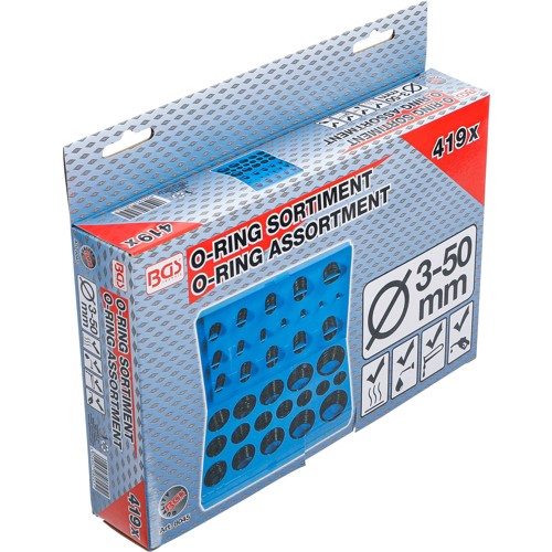 BGS O-Ring-Sortiment | Ø 3 - 50 mm | 419-tlg.
