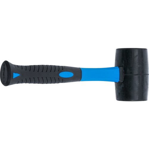 BGS Gummihammer | Fiberglasstiel | schwarzer Kopf | Ø 60 mm | 500 g