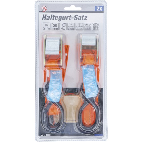 BGS Haltegurt-Satz | 2 m x 25 mm | 2-tlg.