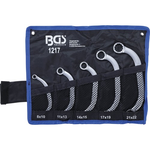 BGS Starter- und Blockschlüssel-Satz | 8 x 10 - 21 x 22 mm | 5-tlg.