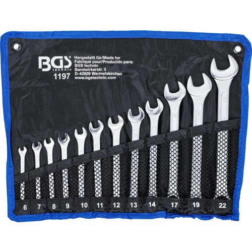 BGS Maul-Ringschlüssel-Satz | SW 6 - 22 mm | 12-tlg.