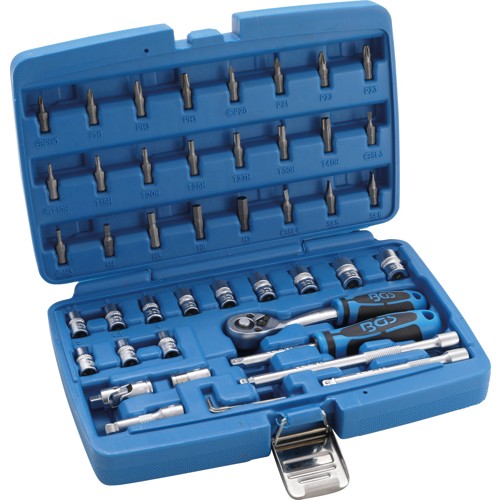 BGS Steckschlüssel-Satz | Antrieb 6,3 mm (1/4"") | 46-tlg.