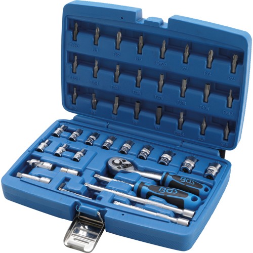 BGS Steckschlüssel-Satz | Antrieb 6,3 mm (1/4"") | 46-tlg.