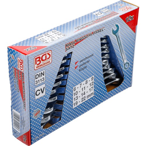 BGS Maul-Ringschlüssel-Satz | SW 6 - 22 mm | 12-tlg.