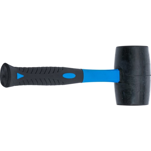 BGS Gummihammer | Fiberglasstiel | schwarzer Kopf | Ø 690 mm | 900 g