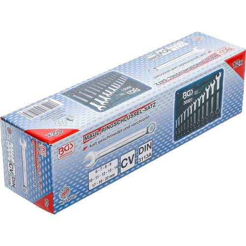 BGS Maul-Ringschlüssel-Satz | SW 6 - 22 mm | 12-tlg.