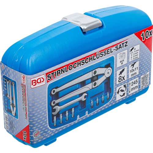 BGS Stirnlochschlüssel-Satz | verstellbar | Ø 2,5 - 9 mm