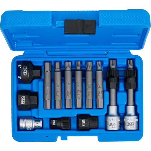 BGS Lichtmaschinen Bit-/Bit-Einsatz-Satz | Antrieb 12,5 mm (1/2"") | 13-tlg.