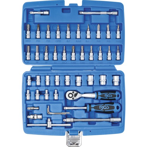 BGS Steckschlüssel-Satz | Antrieb 6,3 mm (1/4"") | 46-tlg.