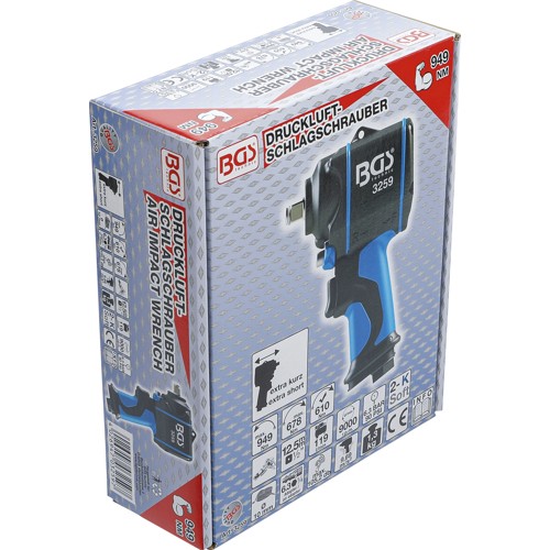 BGS Druckluft-Schlagschrauber | 12,5 mm (1/2"") | 949 Nm