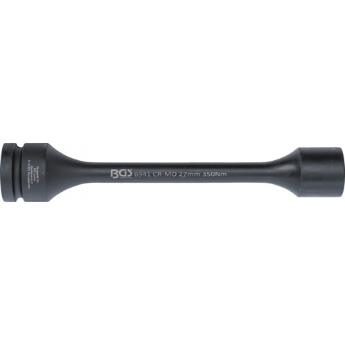 BGS Torsions-Kraft-Steckschlüssel-Einsatz Sechskant | Antrieb Innenvierkant 25 mm (1"") | SW 27 mm | 350 Nm