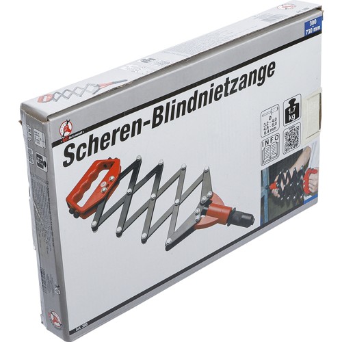 BGS Scheren-Blindnietzange | 3,2 - 6,4 mm | 300 - 730 mm