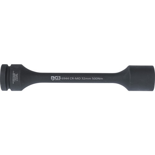 BGS Torsions-Kraft-Steckschlüssel-Einsatz Sechskant | Antrieb Innenvierkant 25 mm (1"") | SW 32 mm | 500 Nm