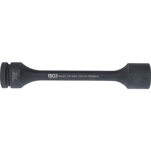 BGS Torsions-Kraft-Steckschlüssel-Einsatz Sechskant | Antrieb Innenvierkant 25 mm (1"") | SW 33 mm | 550 Nm