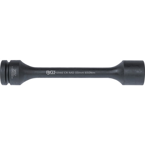 BGS Torsions-Kraft-Steckschlüssel-Einsatz Sechskant | Antrieb Innenvierkant 25 mm (1"") | SW 33 mm | 650 Nm