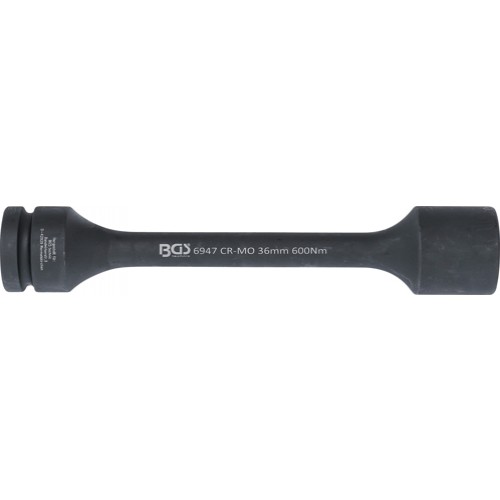 BGS Torsions-Kraft-Steckschlüssel-Einsatz Sechskant | Antrieb Innenvierkant 25 mm (1"") | SW 36 mm | 600 Nm