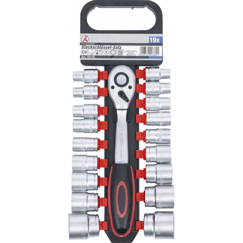 BGS Steckschlüssel-Satz | Antrieb 12,5 mm (1/2"") | SW 8 - 32 mm | 19-tlg.