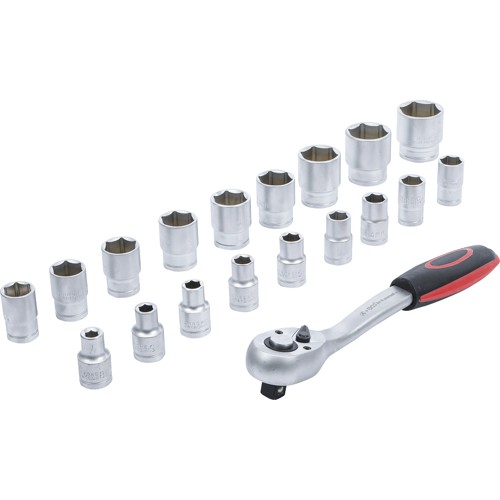 BGS Steckschlüssel-Satz | Antrieb 12,5 mm (1/2"") | SW 8 - 32 mm | 19-tlg.