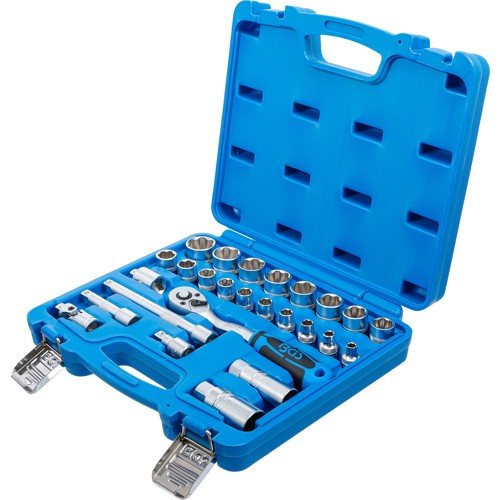 BGS Steckschlüssel-Satz Wellenprofil | Antrieb 10 mm (3/8"") | 26-tlg.