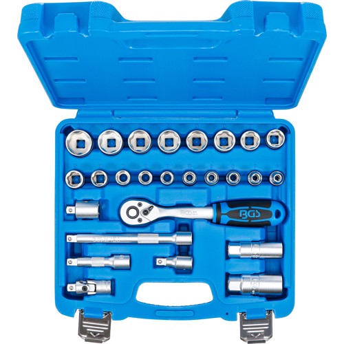 BGS Steckschlüssel-Satz Wellenprofil | Antrieb 10 mm (3/8"") | 26-tlg.