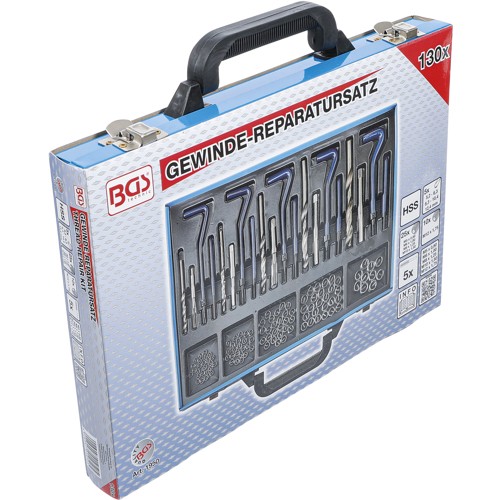 BGS Gewinde-Reparatursatz | M5 - M12 | 130-tlg.