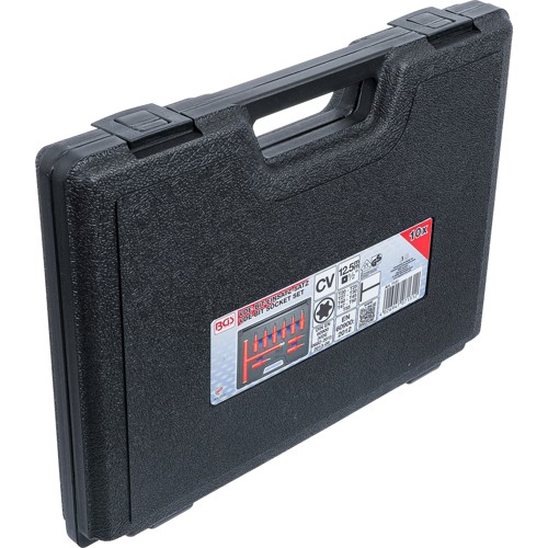 BGS VDE-Bit-Einsatz-Satz | Antrieb Innenvierkant 12,5 mm (1/2"") | T-Profil (für Torx) T20 - T55 | 10-tlg.