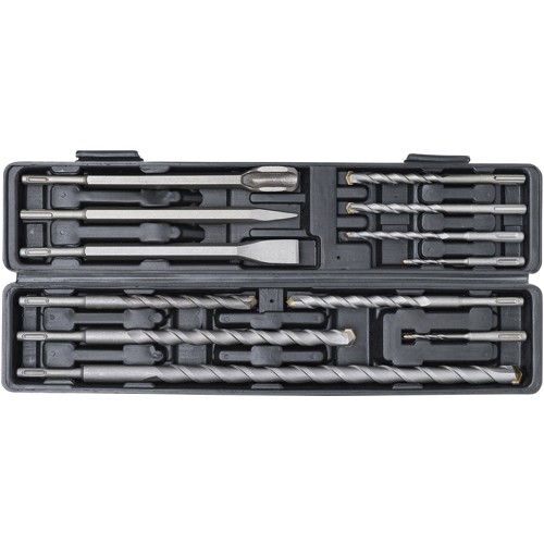 BGS Hammer-, Bohrer- und Meißel-Satz | SDS-Schaft, Hartmetallspitze | 5 - 20 mm | 12-tlg.