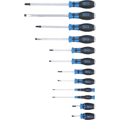 BGS Schraubendreher-Satz | mit 6,3 mm (1/4"") Innenvierkant | 12-tlg.