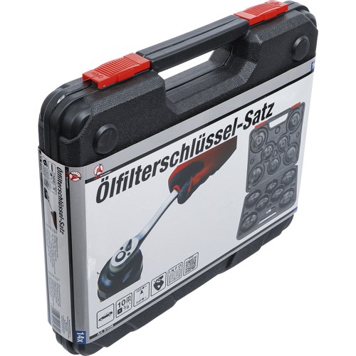 BGS Ölfilterschlüssel-Satz | Antrieb Innenvierkant 10 mm (3/8"") | 14-tlg.